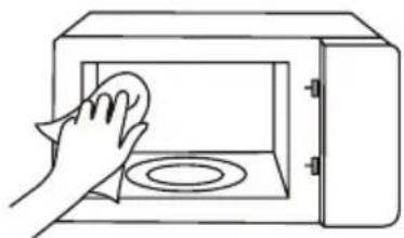 TOSHIBA MW2-MG20PF - Hot soapy water or vinegar solution: - 1
