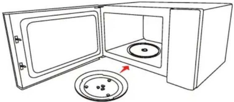 TOSHIBA MW2-MG20PF - TURNTABLE INSTALLATION - 2