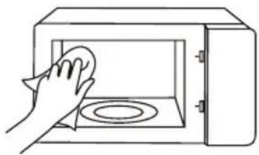 TOSHIBA MW2-MG20PF - Acqua calda saponata o soluzione di aceto: - 1