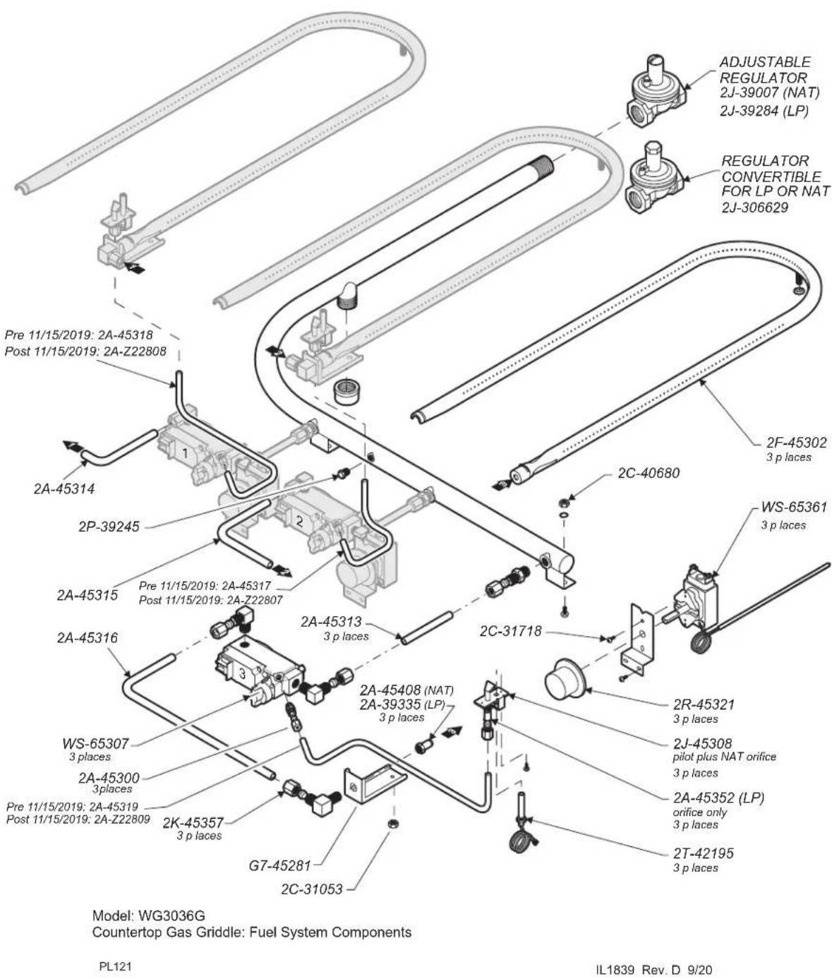 Wells WG3036G - WG3036G FUEL SYSTEM COMPONENTS - 1