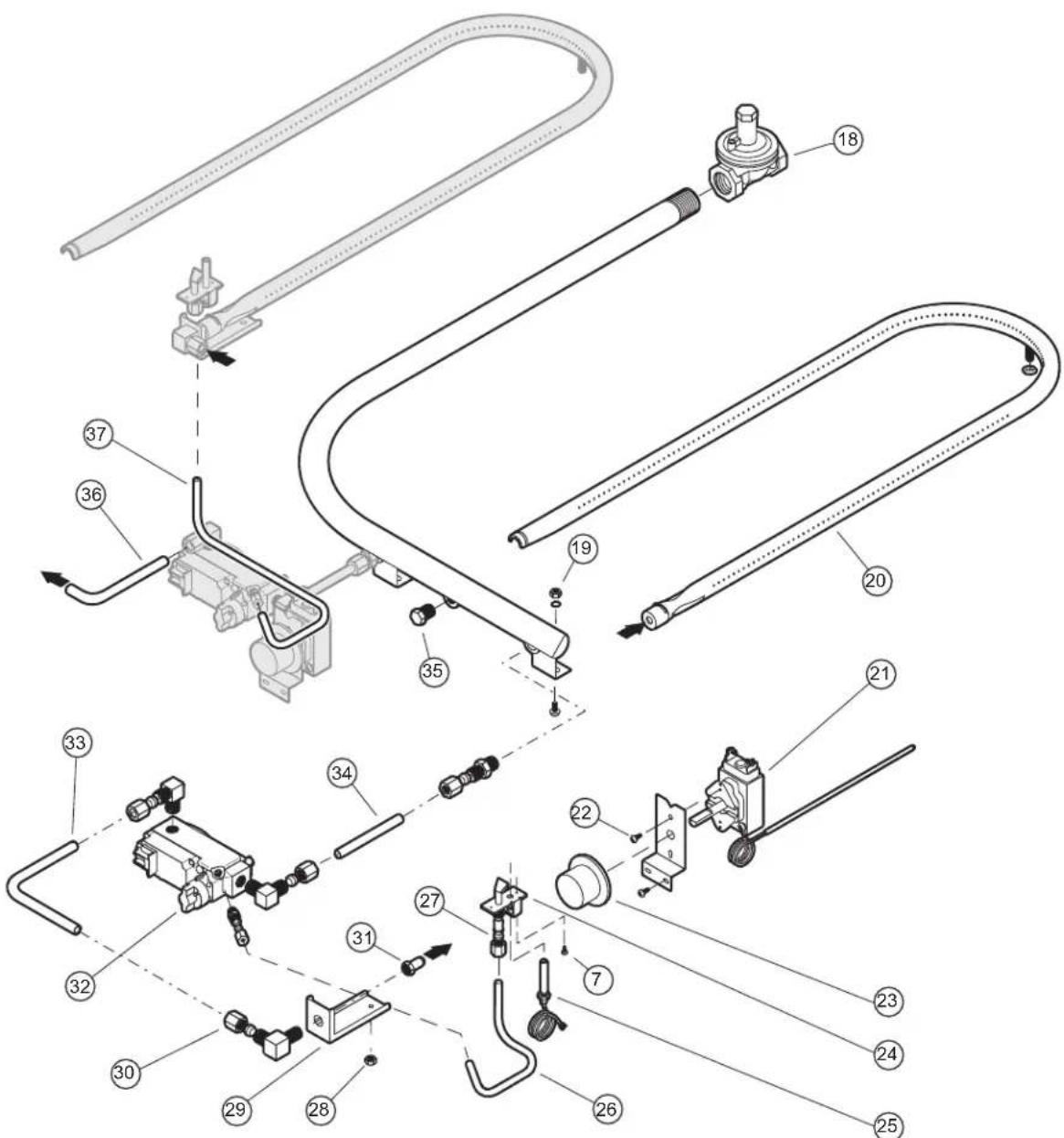Wells WG3036G - WG2424G FUEL SYSTEM COMPONENTS - 1