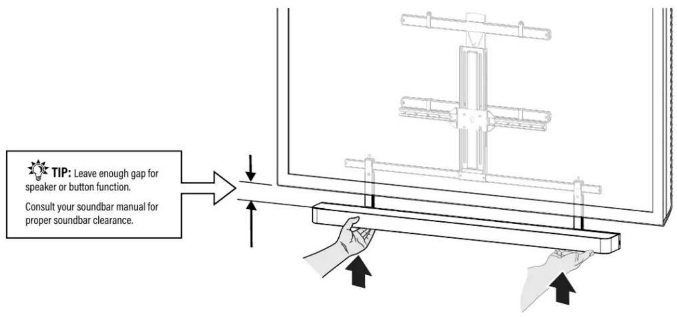 SANUS WSBSBTV1-B2 - RAISE THE SOUNDBAR - 1