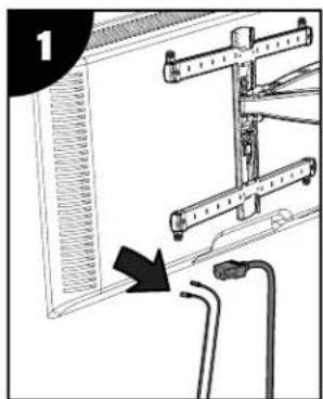 SANUS WSBSBTV1-B2 - PREPARE YOUR TV (IF MOUNTED) - 3