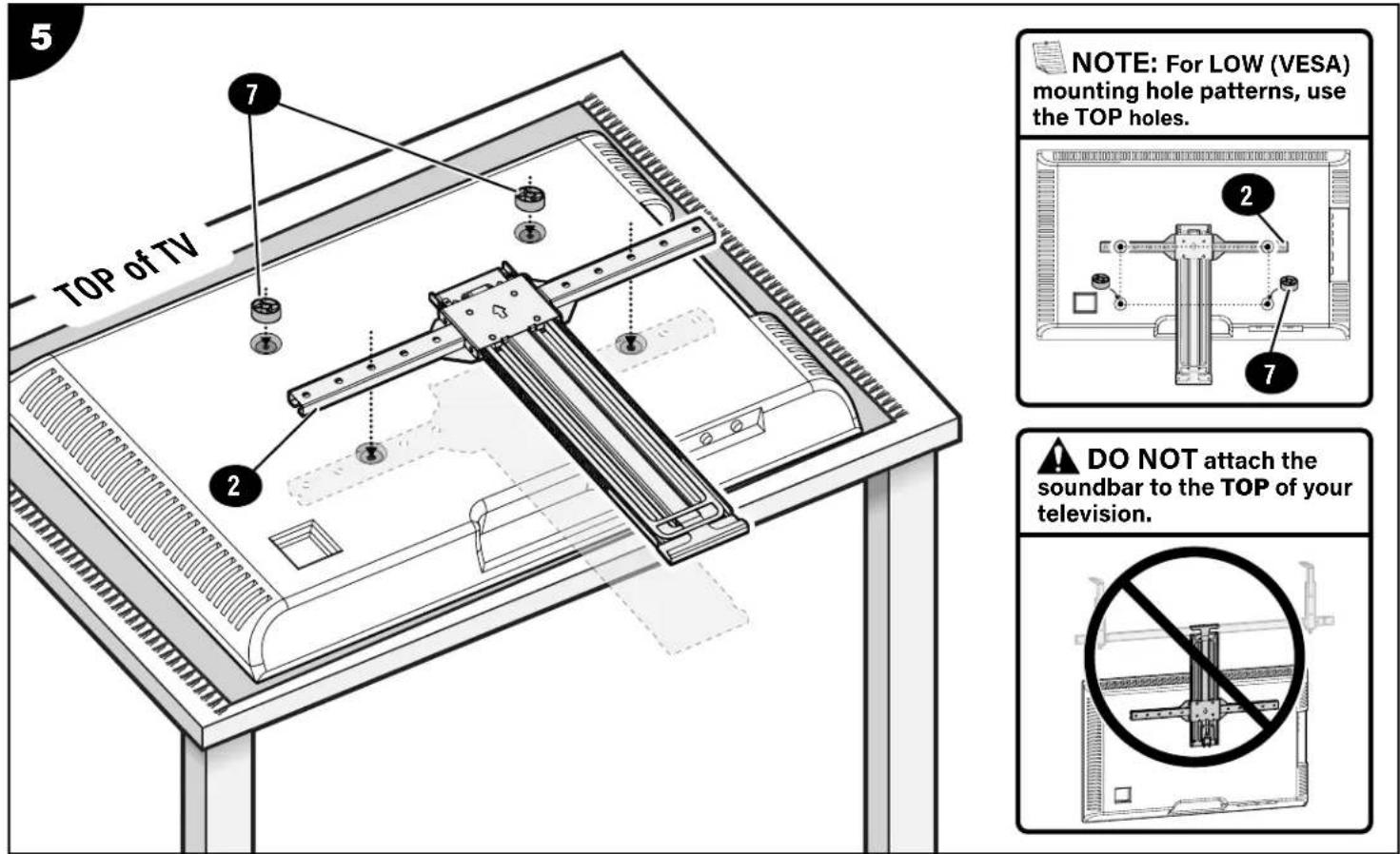 SANUS WSBSBTV1-B2 - ASSEMBLE AND ATTACH SOUNDBAR MOUNT - 2
