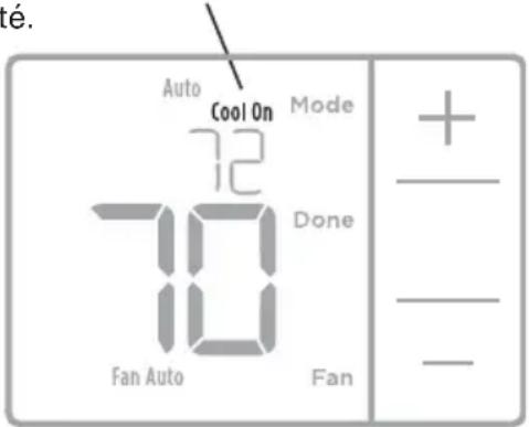 é. Auto Cool On Mode 72 Done 70 Fan Auto Fan + - -