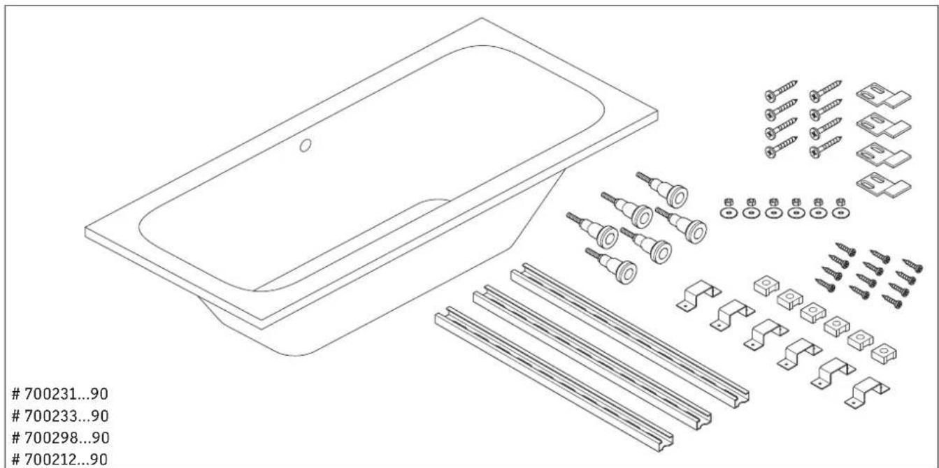 Duravit D-Code 700095000000092 - 700340...90 # 700096...92 # 700101...92 # 700134...90 # 700414...90 - 1