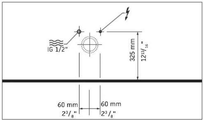IG 1/2" 325 mm 12³/¹⁶" 60 mm 2³/₈" 60 mm 2³/₈"
