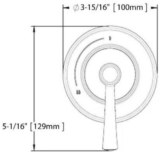 TOTO Silas TS210DW - ROUGH-IN DIMENSIONS / DIMENSIONES PRELIMINARES / DIMENSIONS BRUTES - 3