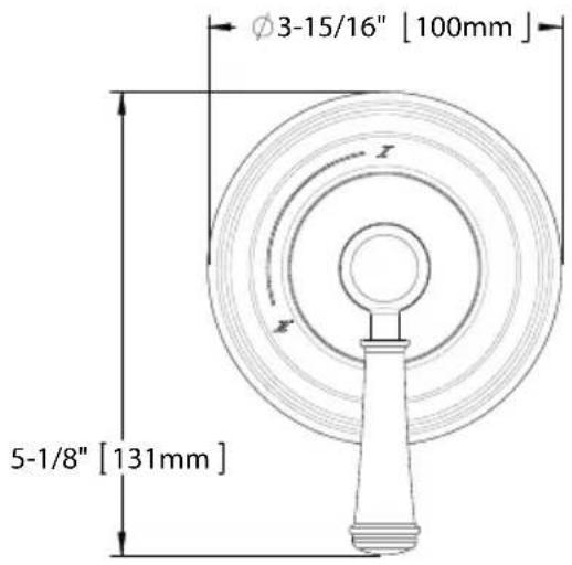TOTO Silas TS210DW - ROUGH-IN DIMENSIONS / DIMENSIONES PRELIMINARES / DIMENSIONS BRUTES - 3
