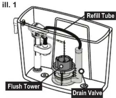TOTO Drake II C453CUF - Replacing the Drain Valve - 1