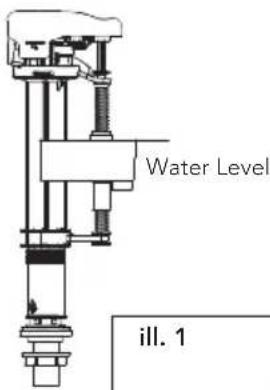 TOTO CST785CEFG - Water Level Adjustment - 2