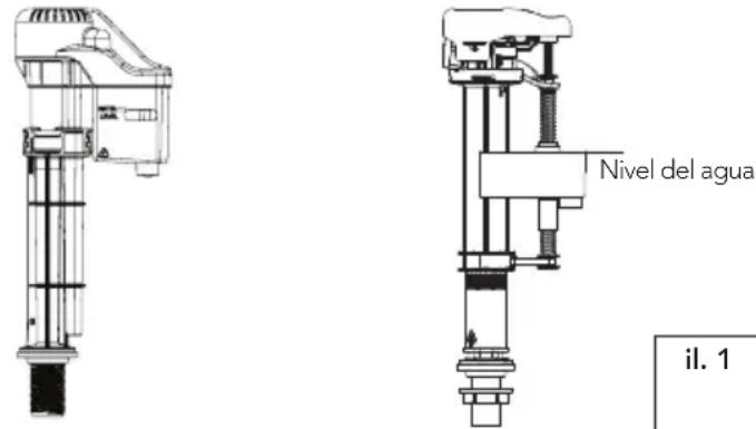 TOTO CST785CEFG - Ajuste del nivel del agua - 1