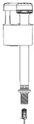 TOTO Promenade II MS814224CEFRG - Ajuste del nivel del agua - 1
