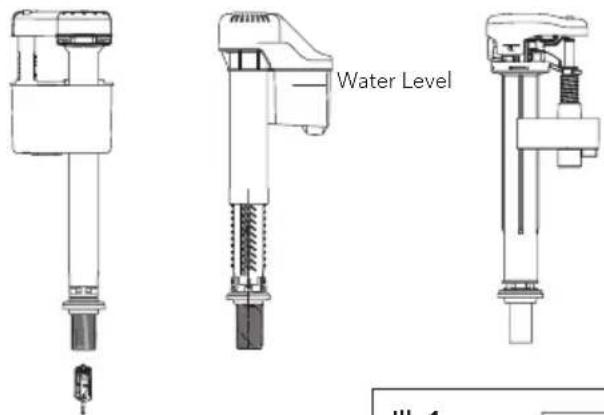 TOTO Legato MS624124CEF - Water Level Adjustment - 1