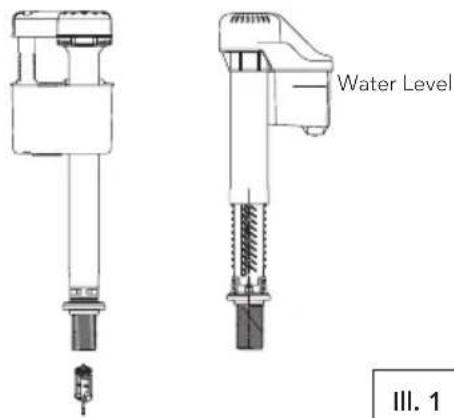 TOTO Eco Guinevere MS974224CEFG - Réglage de niveau d'eau - 1