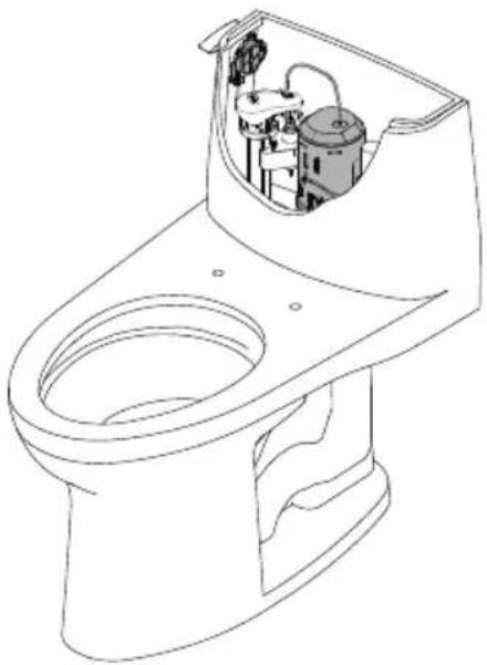 TOTO Eco Guinevere MS974224CEFG - Remplacement du robinet de chasse (Modèle CST614CUFG seulement) - 1
