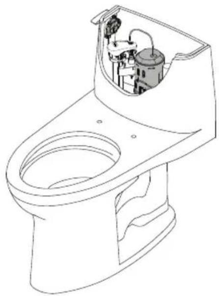 TOTO Eco Guinevere MS974224CEFG - Replacing the Flush Valve (CST614CUFG Model Only) - 1