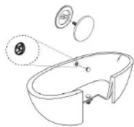 TOTO Clayton ABY781N - Instale los accesorios del rebosadero - 1