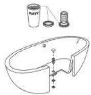 TOTO Aimes ABY626N - Install Drain Hardware - 1