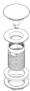 TOTO Aimes ABY626N - ② Installez le corps du drain sur la conduite du plancher - 1