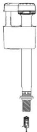 TOTO Promenade II MS814224CEFG - Ajuste del nivel del agua - 1