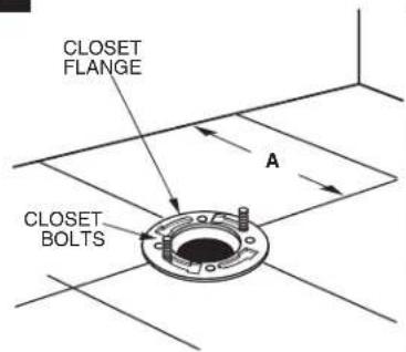 American Standard Town Square S 2851A105 - ROUGHING-IN DIMENSIONS: - 3