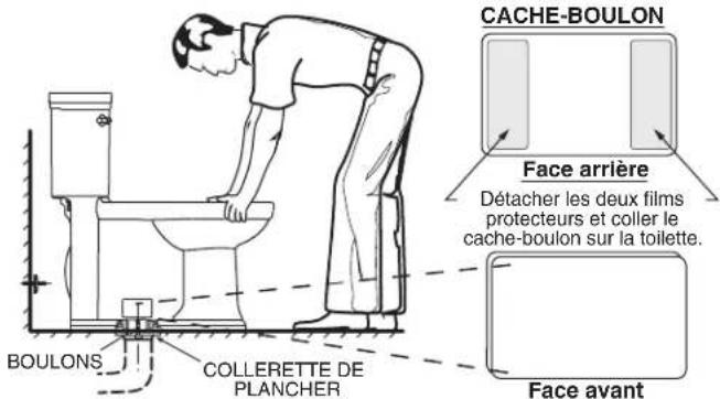 American Standard Town Square S 2851A105 - INSTALLATION DE LA TOILETTE - 2