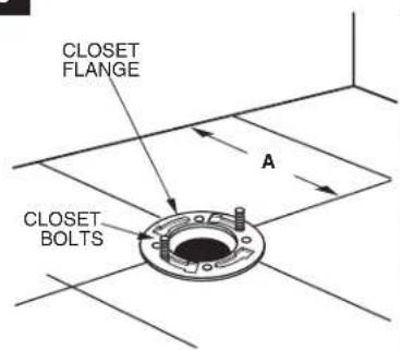 American Standard Town Square S 2851A104 - ROUGHING-IN DIMENSIONS: - 3