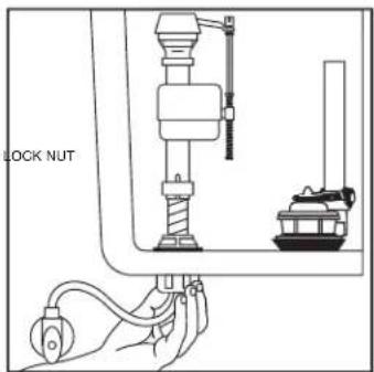 American Standard Baby Devoro 4019828 - CAUTION: Overtightening of LOCK NUT or COUPLING NUT could result in breakage and potential flooding. - 1