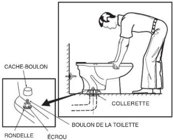 American Standard Baby Devoro 4019828 - ENLEVER LA VIEILLE TOILETTE - 5