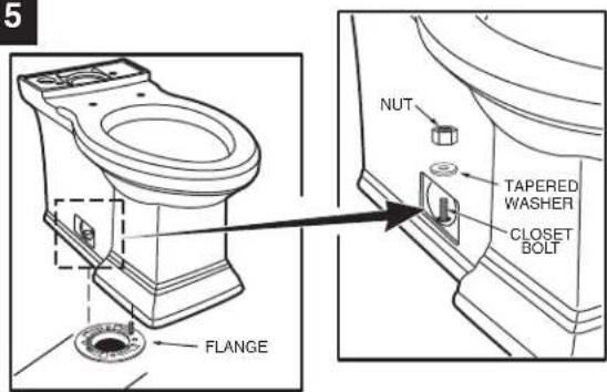 American Standard Town Square S 3851A101 - ROUGHING-IN DIMENSIONS: - 4