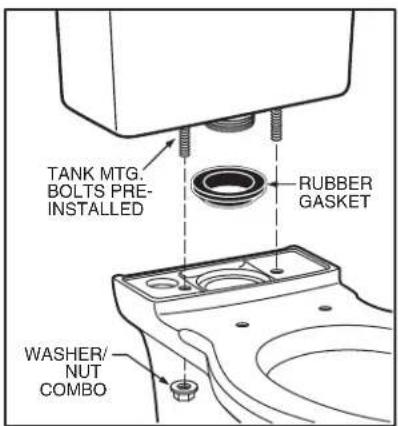 American Standard Town Square S 3851A101 - INSTALL TANK - 2