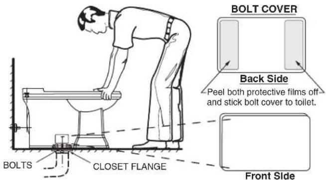 American Standard Town Square S 3851A101 - INSTALL TOILET - 2