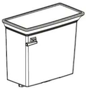 American Standard Town Square S 4216228 - Inodoro de 2 piezas de 1,28 g/d / 4,8 l/d - 2