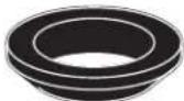 American Standard Town Square S 4216228 - Inodoro de 2 piezas de 1,28 g/d / 4,8 l/d - 3