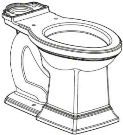 American Standard Town Square S 4216228 - Inodoro de 2 piezas de 1,28 g/d / 4,8 l/d - 7