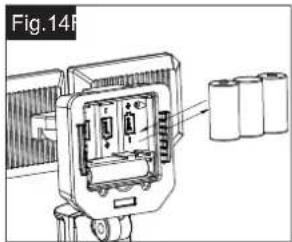 Vaxcel Outdoor Security T0722 - Using the Alkaline Batteries and Replacing the Rechargeable Battery - 2