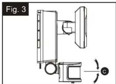 Fig. 5 Réglage du détecteur plus bas pour une couverture courte