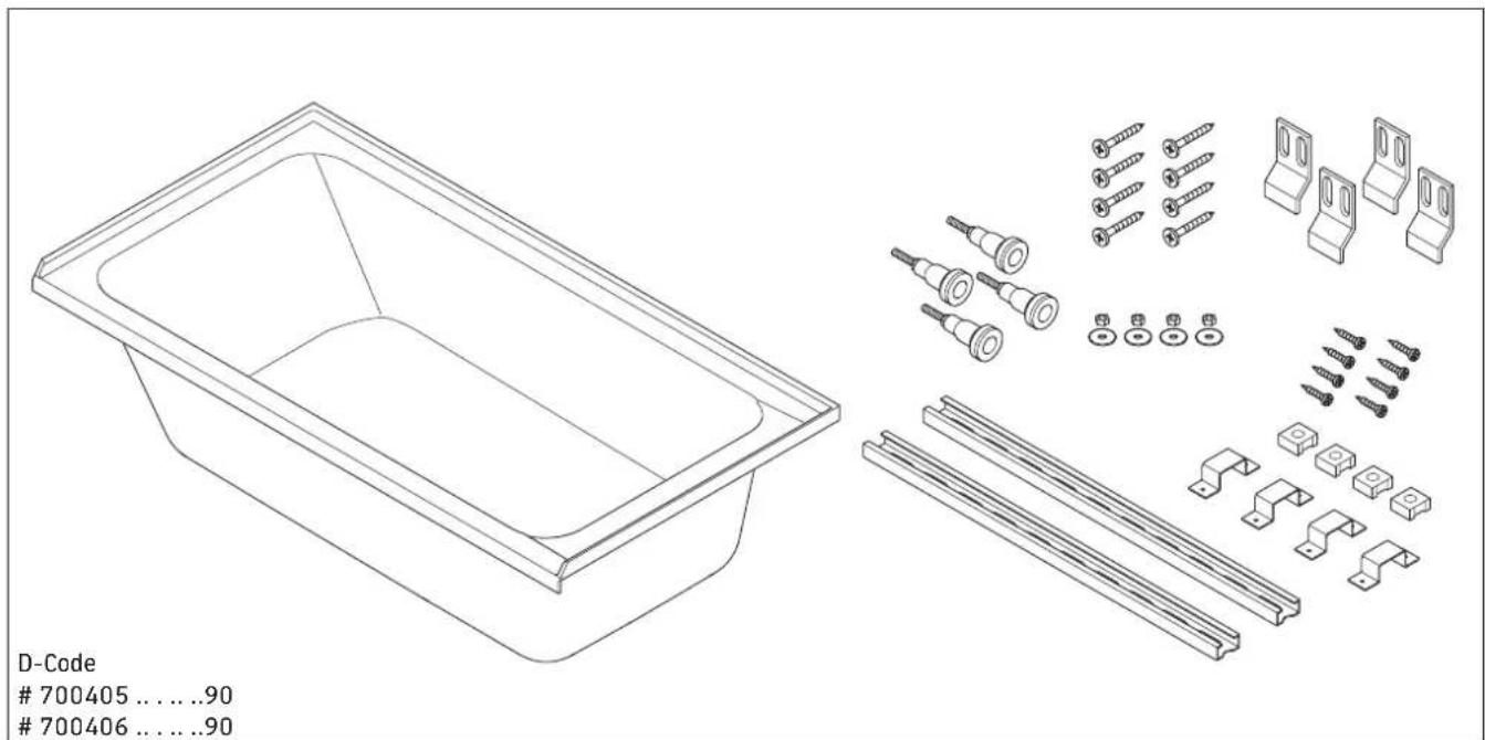 Duravit D-Code 700405000000090 - .... .90, # 700442 .... .90 - 1