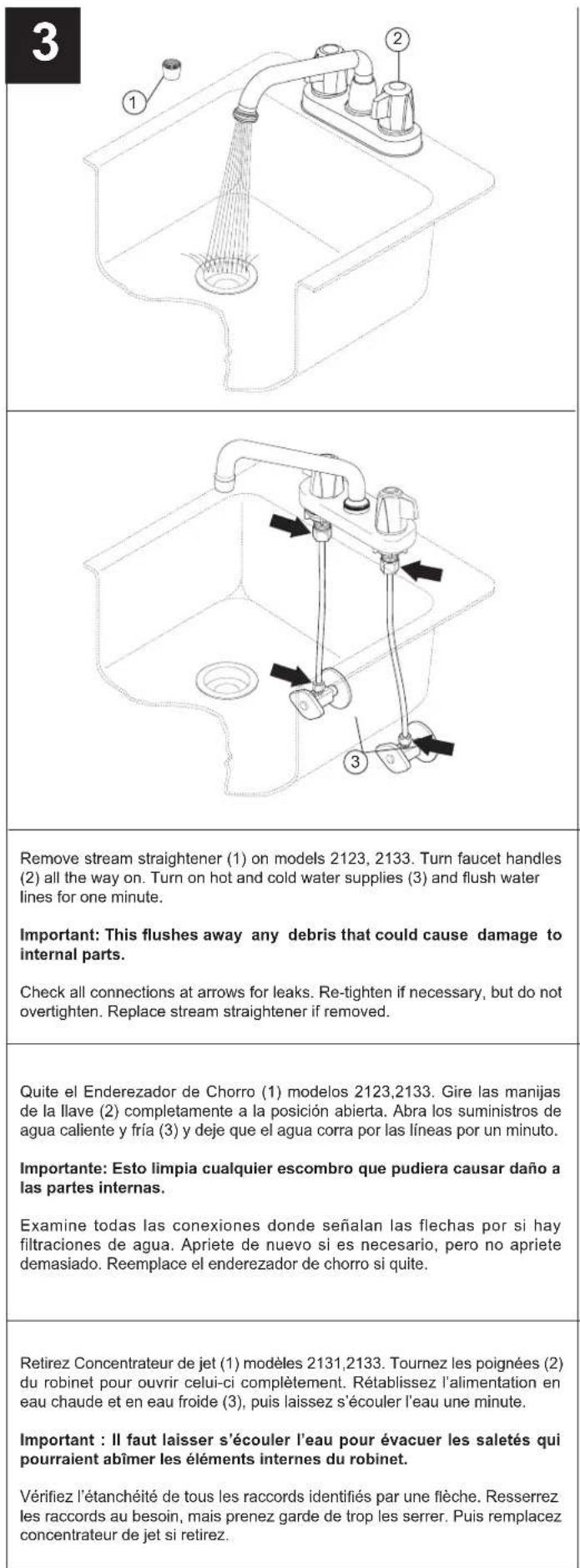 DELTA 2121LF - TWO HANDLE WASHERLESS LAUNDRY FAUCET - 6