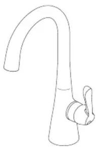 DELTA 1993LF - SINGLE LEVER BAR FAUCET LLAVE MONOMANDO DE BARES ROBINET DE BAR À UNE MANETTE - 1
