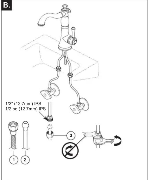DELTA 1993LF - Installation du robinet - 2