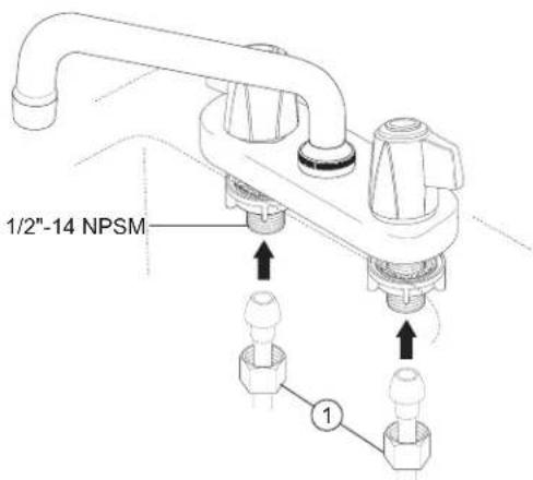 DELTA 2133LF - TWO HANDLE WASHERLESS LAUNDRY FAUCET - 6