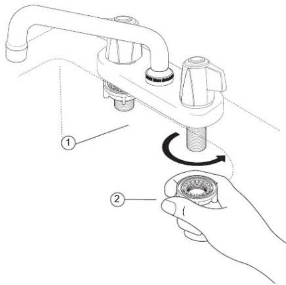 DELTA 2133LF - TWO HANDLE WASHERLESS LAUNDRY FAUCET - 7