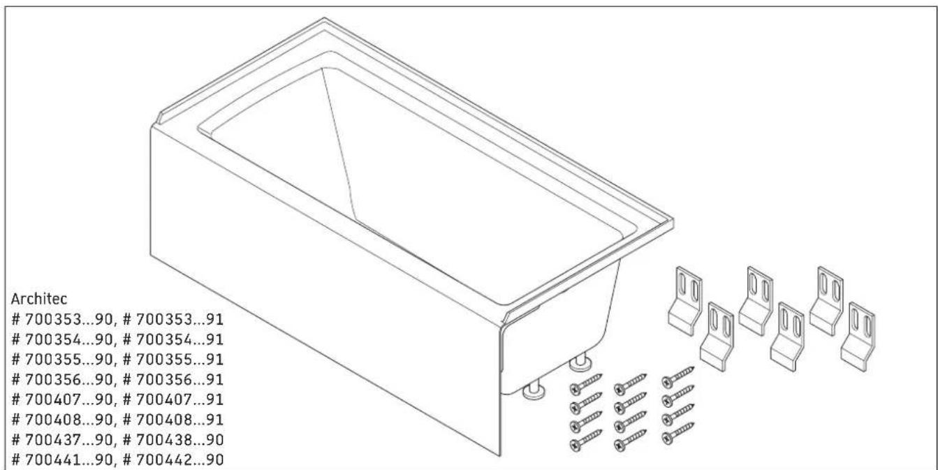 Duravit Architec 700442000000090 - Delivery contents - 1