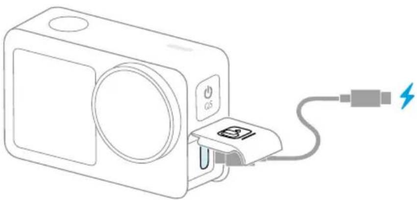 DJI Osmo Action 6 - Fixation de la batterie et recharge - 2