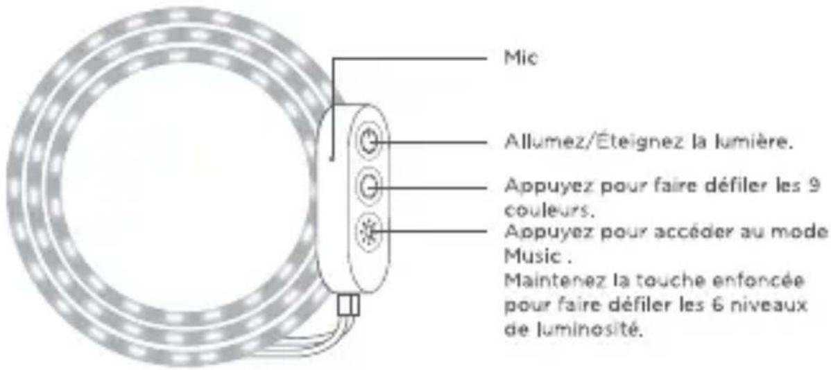 Govee H6641 - Description de la fonction du boîtier de commande - 1