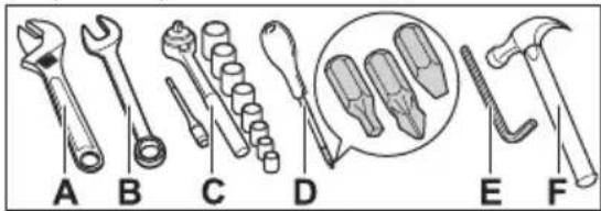 Crosley CRTE2044VS - Outils nécessaires - 1