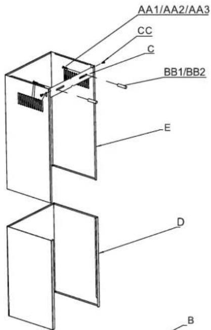 FRIGIDAIRE FHWC3075LS - PIECES DU COLIS - 1