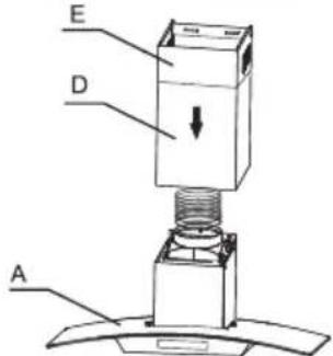 FRIGIDAIRE FHWC3670LS - ASSEMBLAGE DE CHEMINÉTÉLESCOPIQUE - 1
